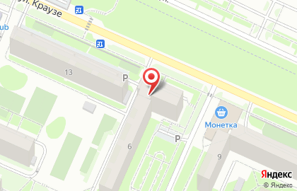 Продуктовый магазин в Новосибирске на карте