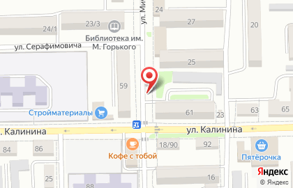 Киоск по продаже печатной продукции Союзпечать на улице Горького на карте