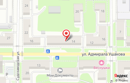 Аптека Планета Здоровья на улице Адмирала Ушакова, 14 на карте