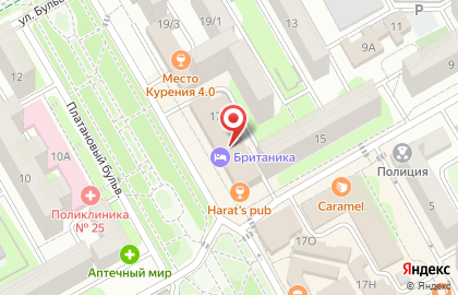 Магазин Линия тела на Платановом бульваре на карте