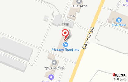 Производственная компания МЕТАЛЛ ПРОФИЛЬ на Омской улице на карте