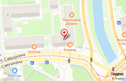 Банк Сосьете Женераль Восток (круглосуточно) на улице Савушкина на карте