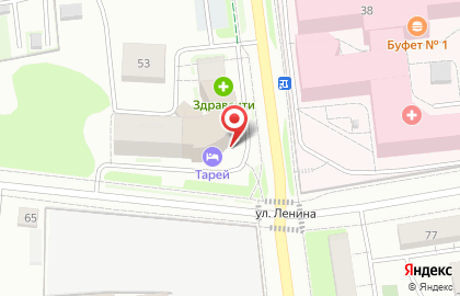 Отель Тарей на карте