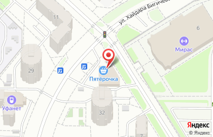 Берёзка на улице Хайдара Бигичева на карте
