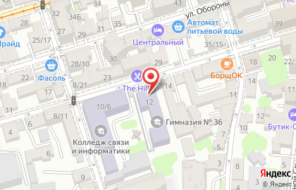 Гимназия №36 на Тургеневской улице на карте