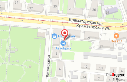 Магазин Автобриз на Краматорской улице на карте