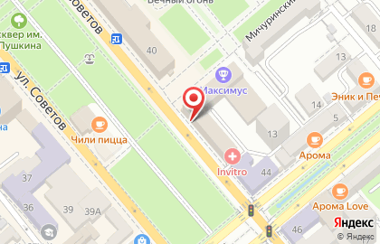 Центр лазерной косметологии Лазер Клиник на улице Советов на карте