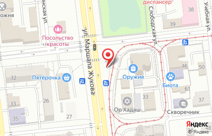 Центр фейерверков на улице Маршала Жукова на карте