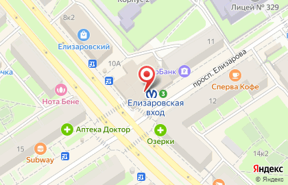 Банкомат Банк Санкт-Петербург на улице Бабушкина, 10 на карте