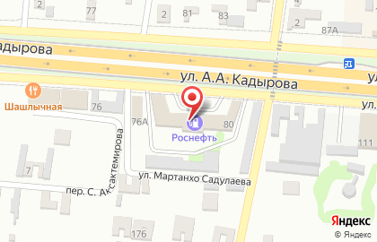Роснефть в Грозном на карте