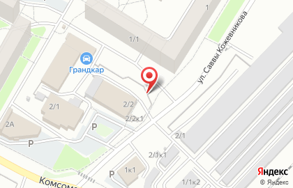 Автостоянка в Новосибирске на карте