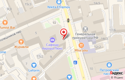 Ресторан Аврора в Москве на карте