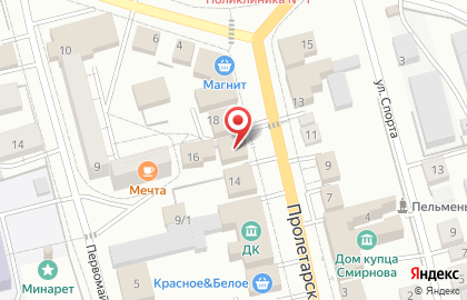 Бизон на Пролетарской улице на карте