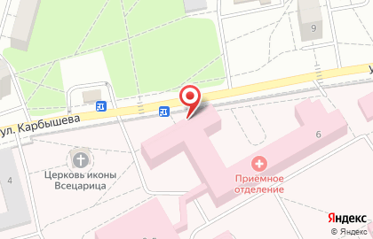 Союзпечать на улице Карбышева на карте