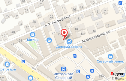 Магазин Сафия на Автовокзальной улице на карте