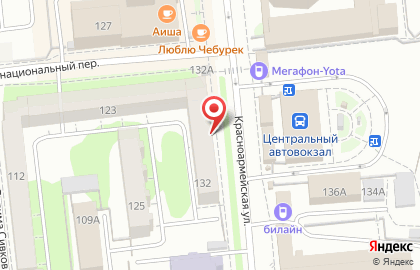 Салон Мир Оптики на Красноармейской улице на карте