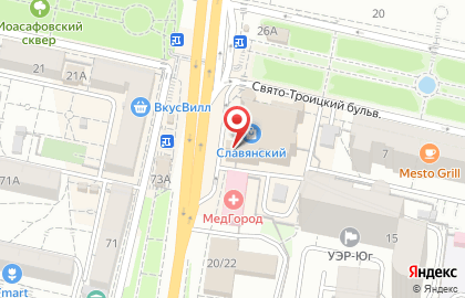 Международный центр на Свято-Троицком бульваре на карте