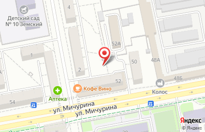 ОАО Банкомат, Московский Индустриальный Банк на улице Мичурина на карте
