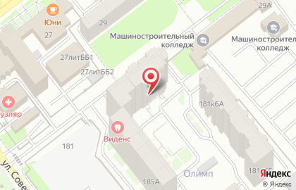 Торгово-монтажная компания Космос на улице Советской Армии на карте