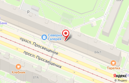 Магазин товаров для рукоделия, шитья и творчества Искусница на проспекте Просвещения, 84 на карте