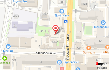 Закусочная на проспекте Ленина на карте