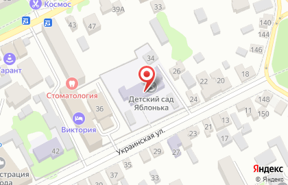 Детский сад комбинированного вида Яблонька на карте