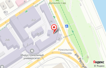 Тюменский индустриальный университет в Тюмени на карте