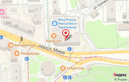 ТЦ Парковый в Центральном районе на карте