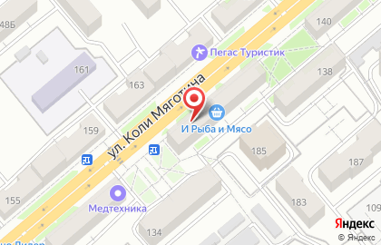 Магазин Коттон в Центральном районе на карте