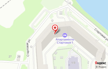 Микрорайон Радужный каскад на Стартовой улице на карте