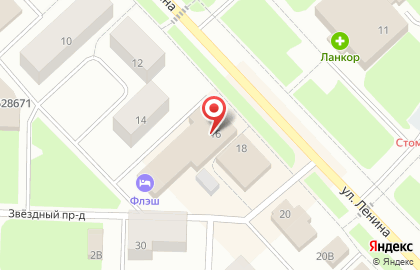 Гостиница Флэш на карте