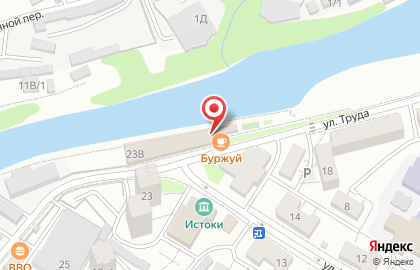 Кафе Буржуй в Центральном районе на карте
