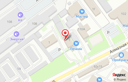 Компания Данила-Мастер на Алмазной улице на карте