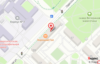 Продовольственный магазин Караван на Одесской улице на карте