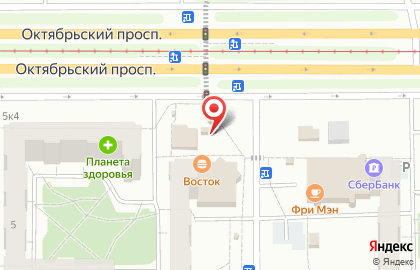 Молокомат Фермерский литр на Октябрьском проспекте на карте