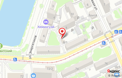 Продовольственный магазин на ул. Энергетиков, 8а на карте