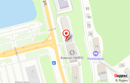 Центральная городская библиотека в Петропавловске-Камчатском на карте