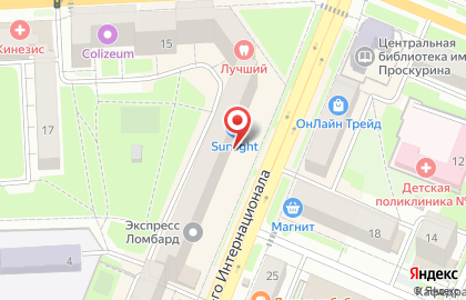 Торгово-сервисный центр Цифра32 на улице 3 Интернационала на карте