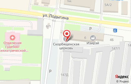 Храм-часовня в честь иконы Божией Матери Всех Скорбящих Радость на карте