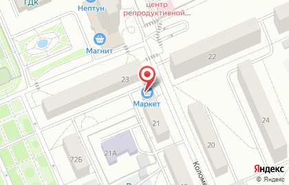 Продуктовый магазин в Красноярске на карте