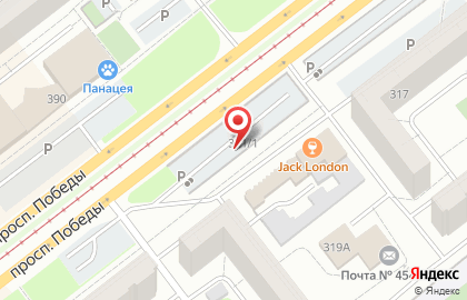 Автостоянка на улице Победы 321/1 на карте