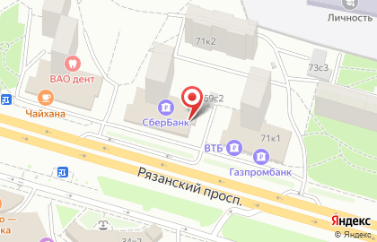 Продуктовый магазин Мини-маркет на Рязанском проспекте на карте
