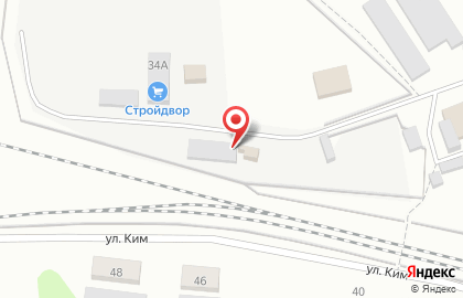 Магазин строительных материалов Стройдвор в Кимовске на карте