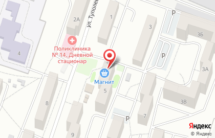 Синтез на улице Туполева на карте