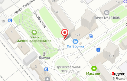 Киоск по продаже хлебобулочных изделий на Советской улице на карте