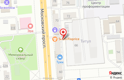 Трек на Московском проспекте на карте