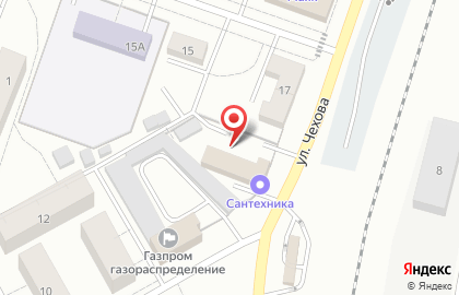Сеть магазинов сантехники, ИП Естигнеева С.А. на улице Чехова на карте