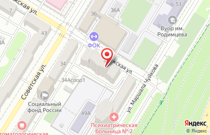 Инфоком на Пражской улице на карте