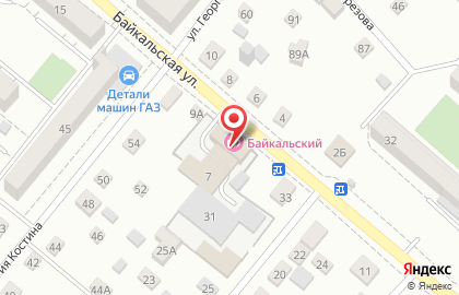 Оптовый магазин Rossko на Байкальской улице на карте