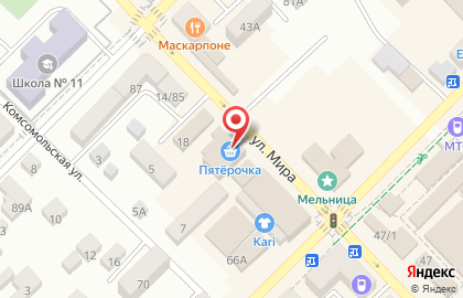 Банкомат МИнБанк в Ростове-на-Дону на карте
